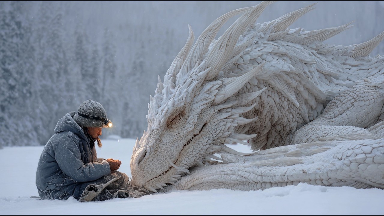He Found Two White Dragon Hatchlings Shivering in the Blizzard—The Human’s Next Move Shocked Them