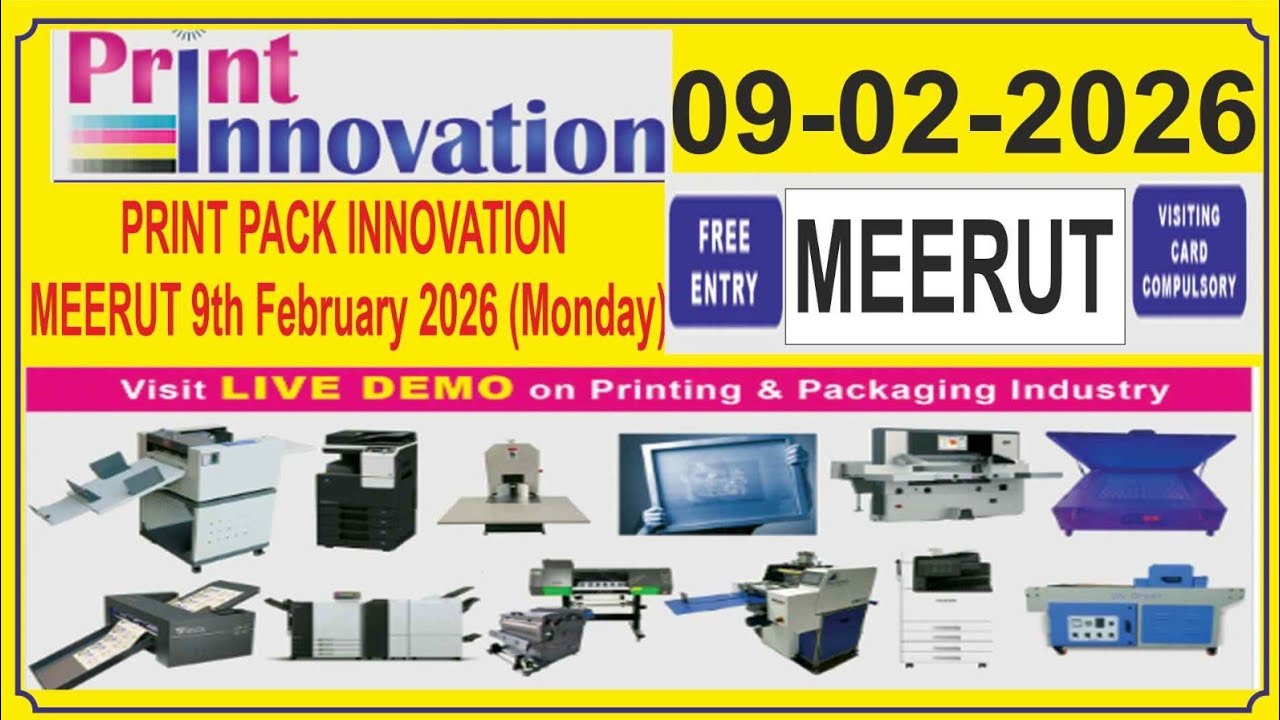 Print Pack Innovation Exhibition 2026 at Meerut.