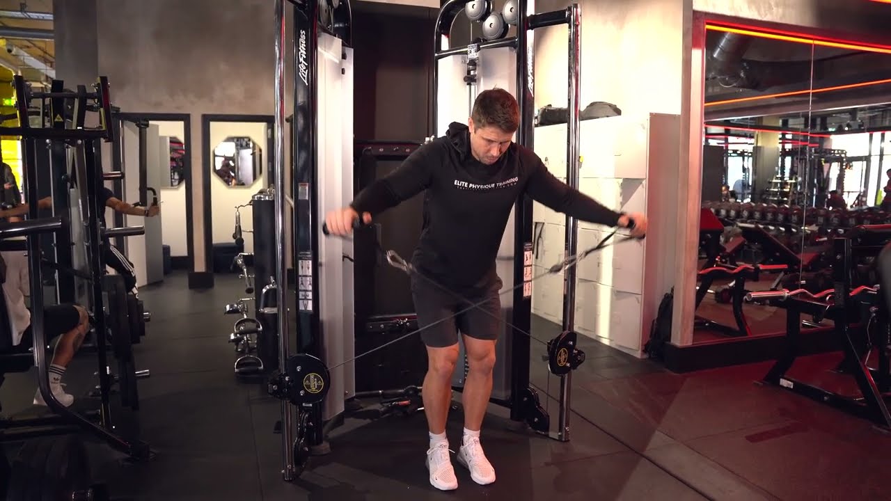 Cable Forward Facing X Lateral Raise I Elite Physique Training