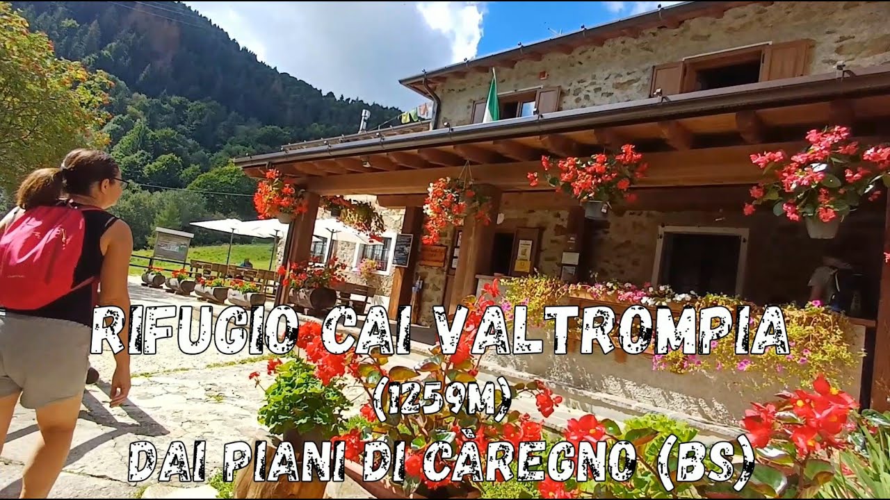 (R81) Rifugio CAI Valtrompia (1259m) dai Piani di Càregno (BS)