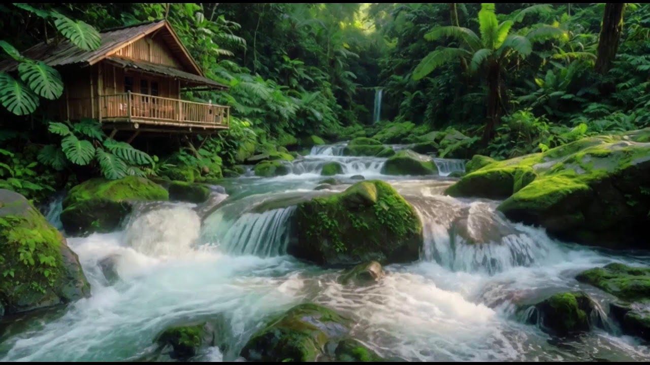 Peaceful River Water Sounds | Deep Sleep Relaxation Nature White Noise Tonight