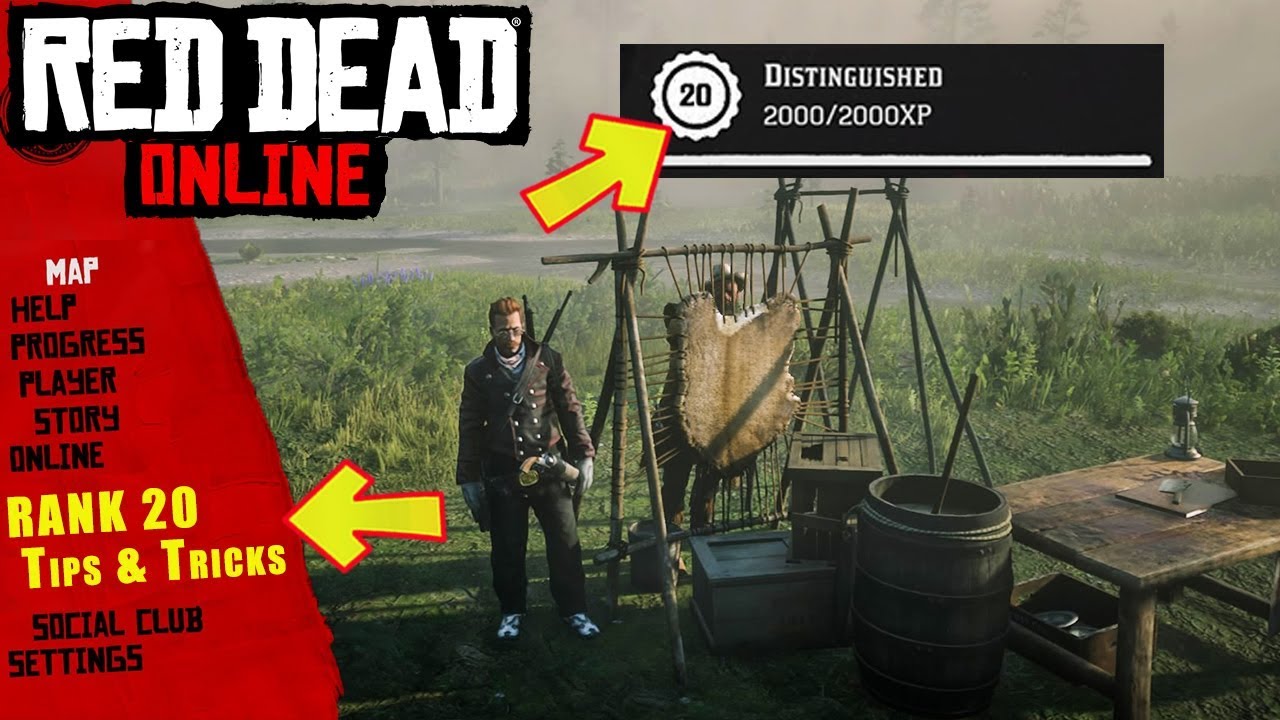 TRADER RANK 20 TIPS AND TRICKS TO LEVEL UP FAST IN RED DEAD ONLINE