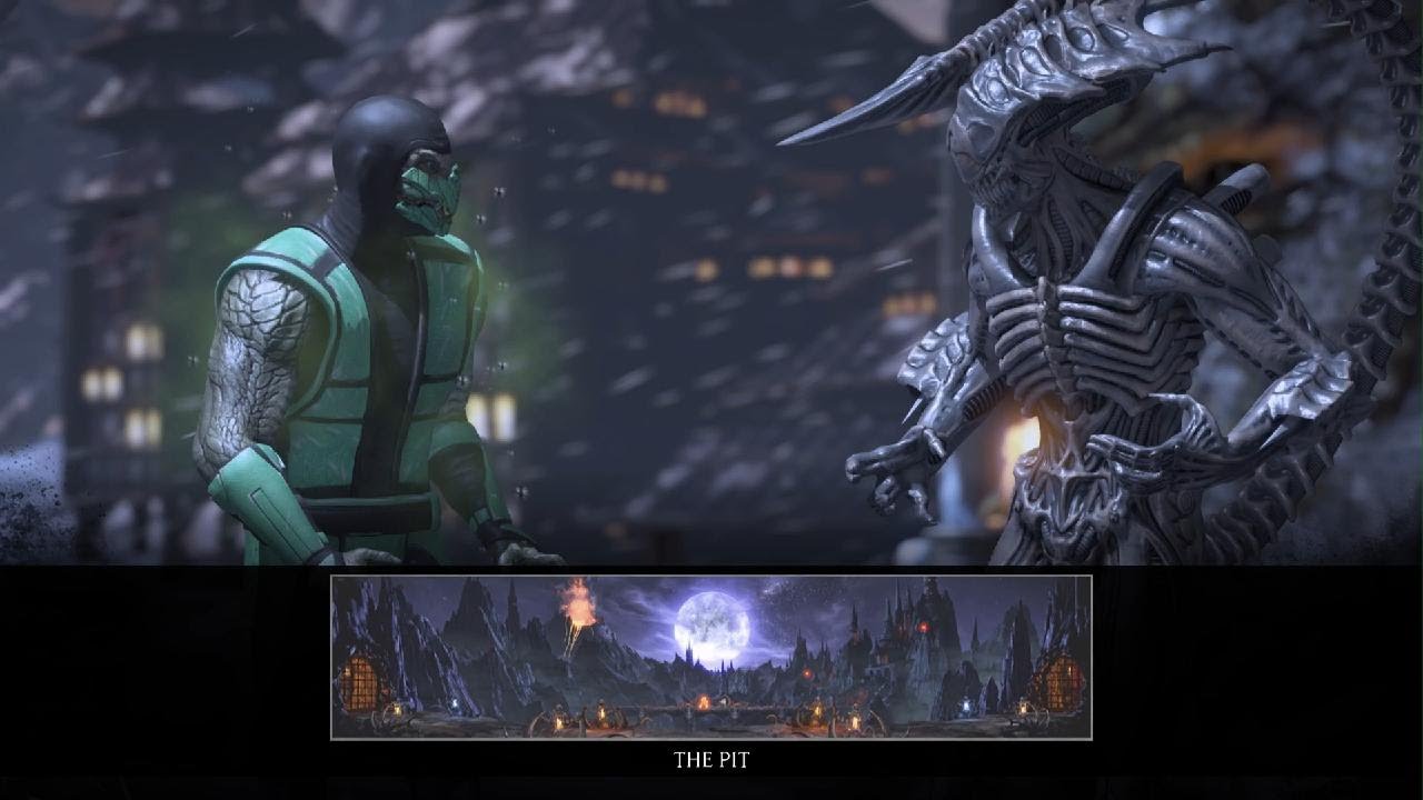 Mortal Kombat x Ailen vs Reptile