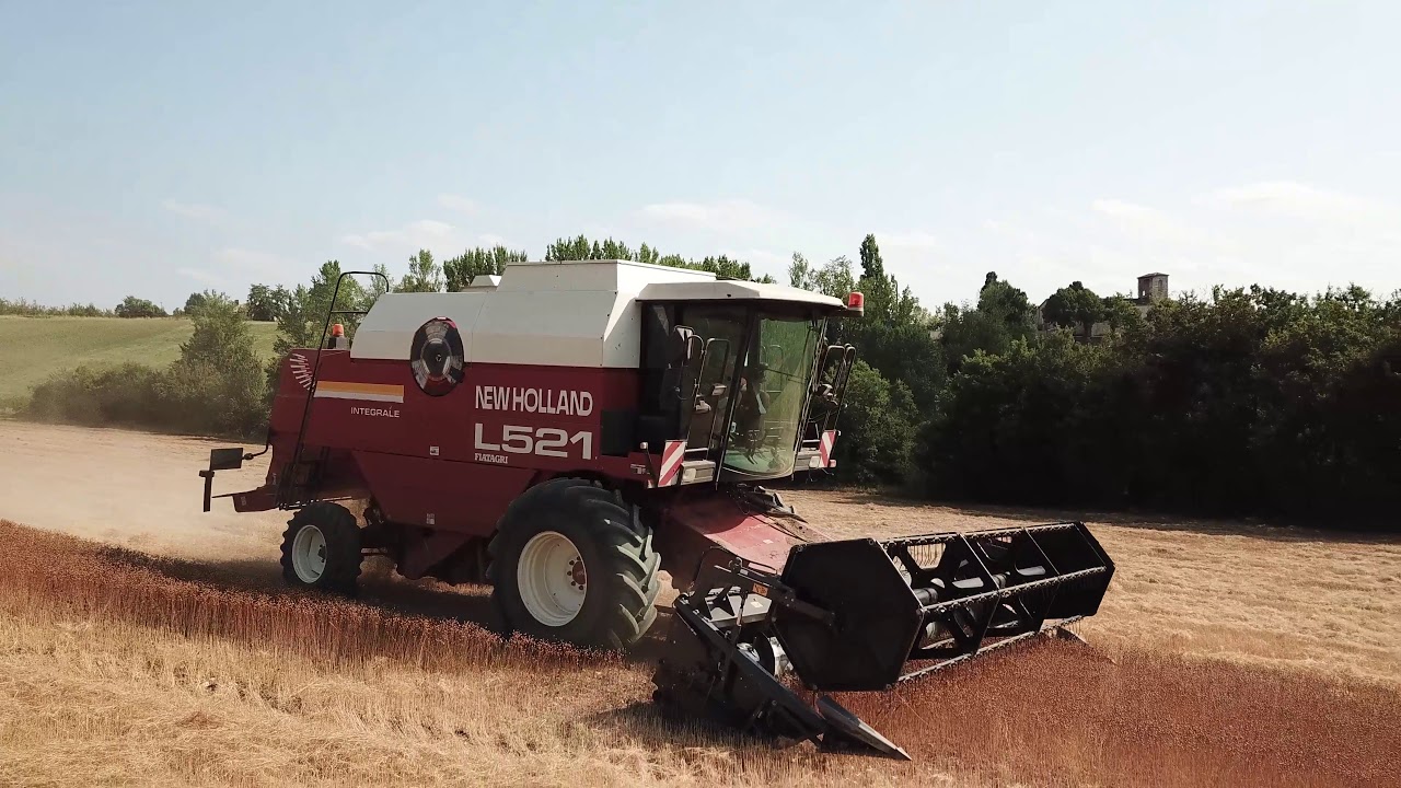 Moisson du Lin Bio 2019