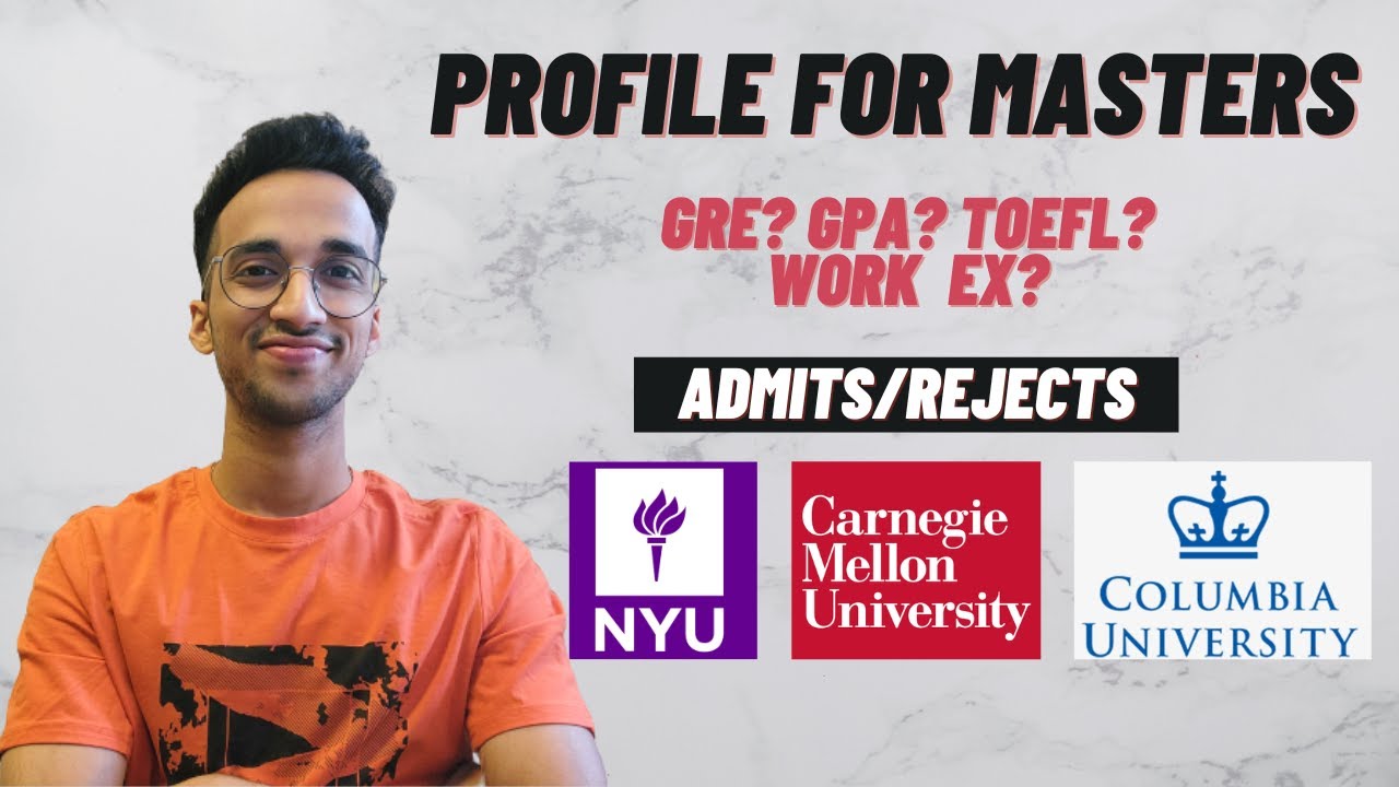 My profile for Masters in US| Admits & Rejects