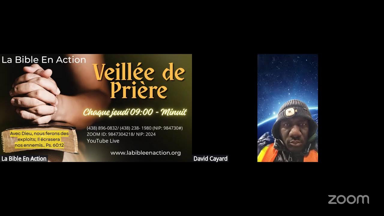 LA BIBLE EN ACTION - VEILLÉE DE PRIERE - 05 MARS 2026