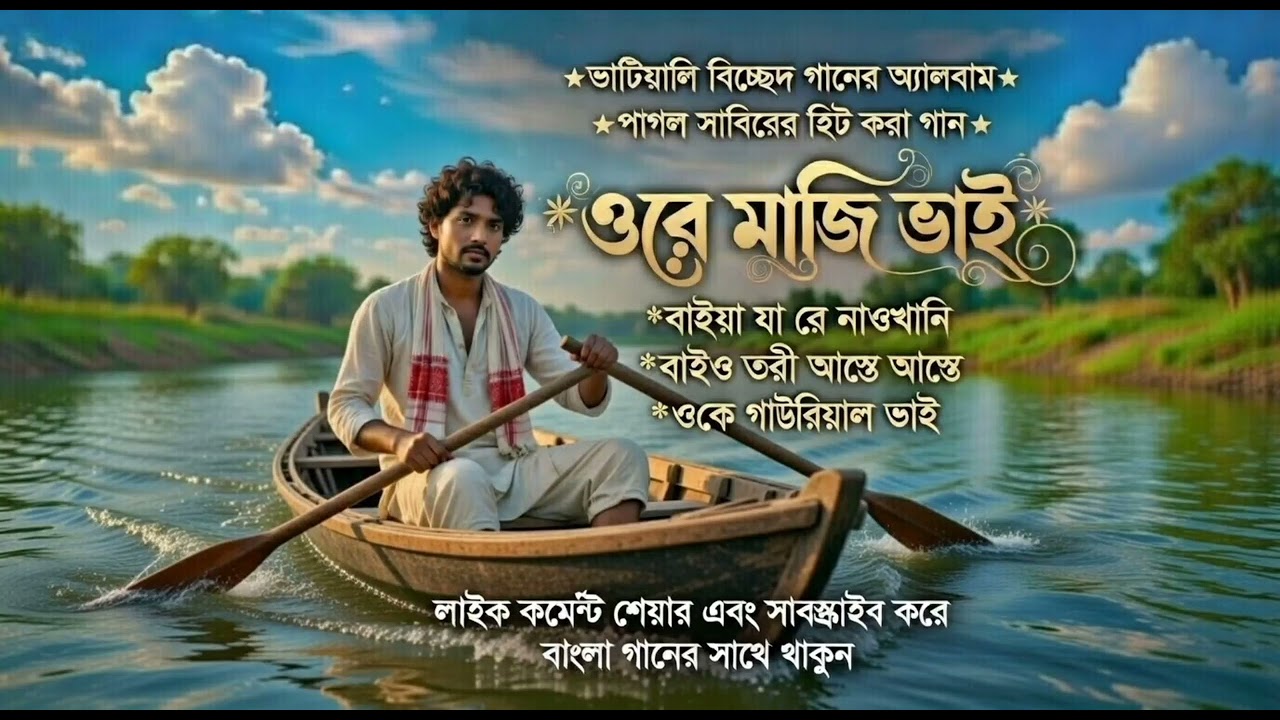 ওরে মাঝি ভাই |ভাটিয়ালি বিচ্ছেদ গানের অ্যালবাম|পাগল সাবিরের সুপারহিট গান ২০২৬ 😭 নদীর তীরে কষ্টের গান