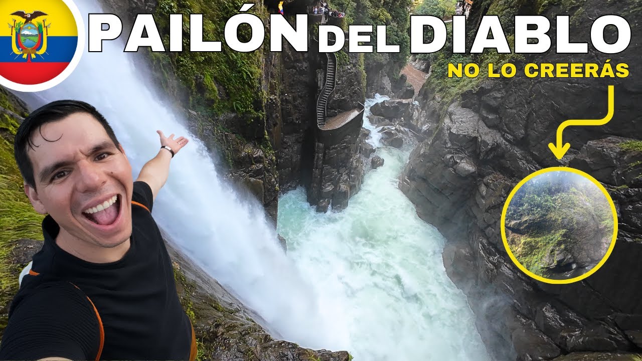 El lugar más SORPRENDENTE Y VISITADO de Baños de Agua Santa Ecuador 🇪🇨l PAILÓN DEL DIABLO - Geleocos