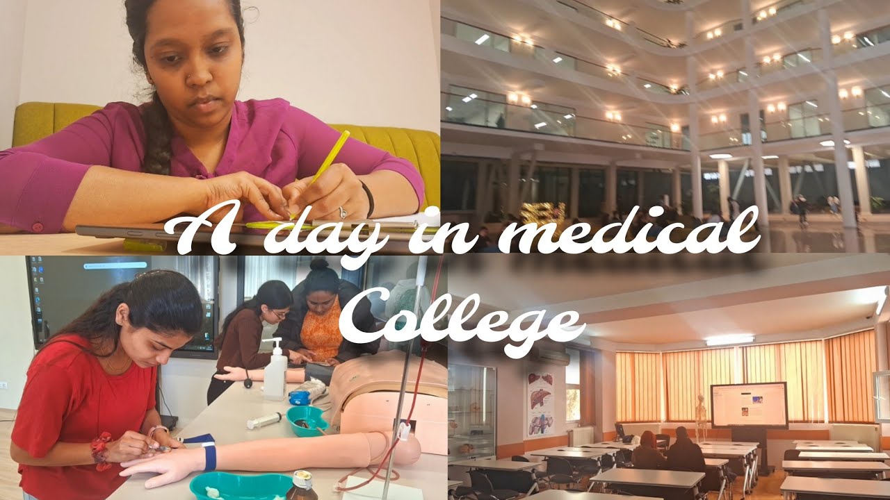 || A DAY IN A MEDICAL COLLEGE || MBBS in Georgia || Clinical class, Anatomy, health informatics...||