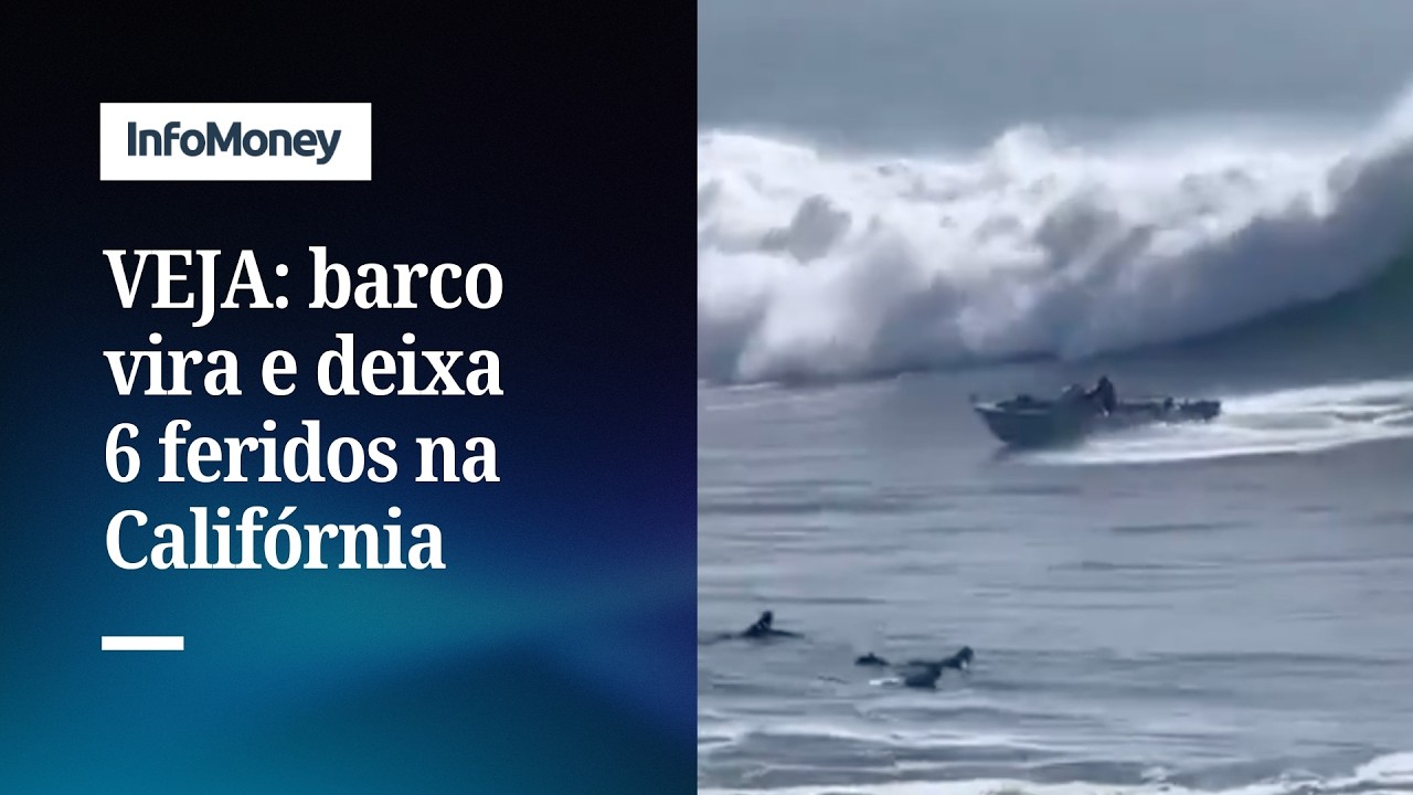 Surfistas resgatam 6 pessoas após barco virar na costa de Santa Cruz, Califórnia | InfoMoney News