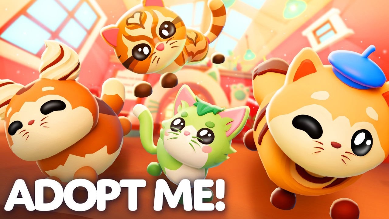 😺 Adopt A Cute Kitty At The Cat Cafe 🧋 Adopt Me! Update Trailer ✨