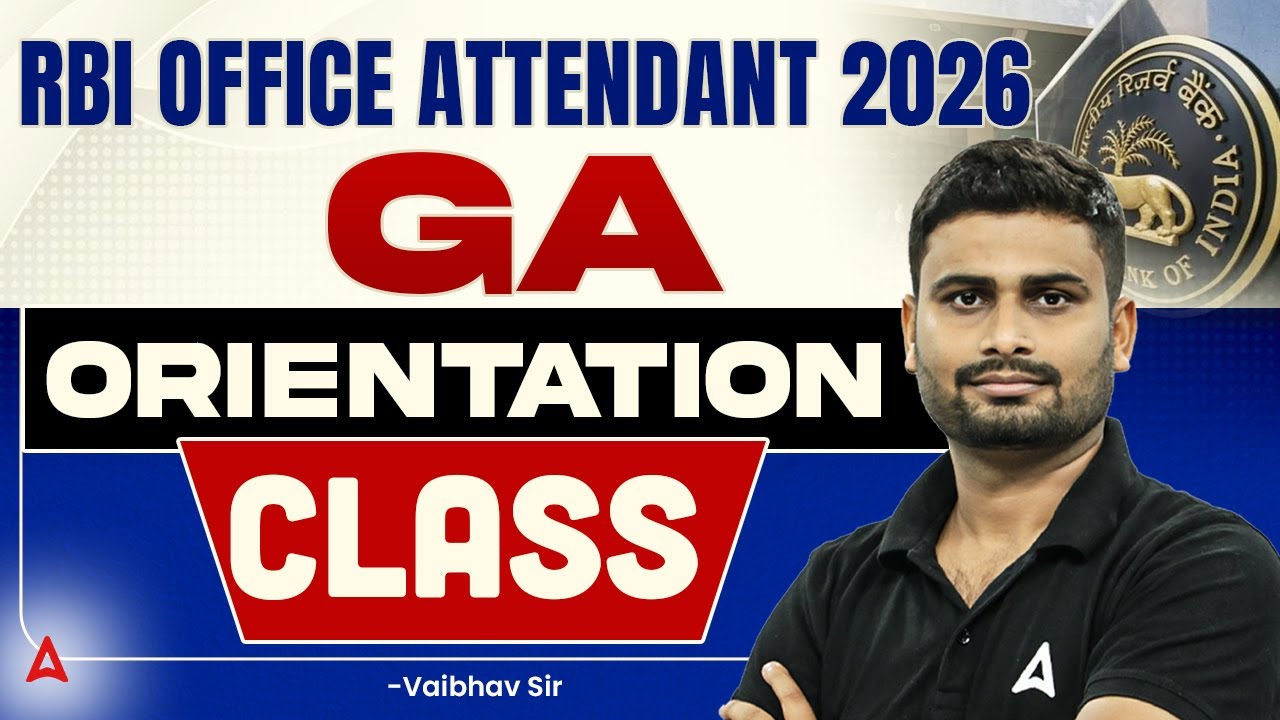 RBI Office Attendant 2026 | General Awareness (GA) Orientation & Strategy | Static GK by Vaibhav Sir