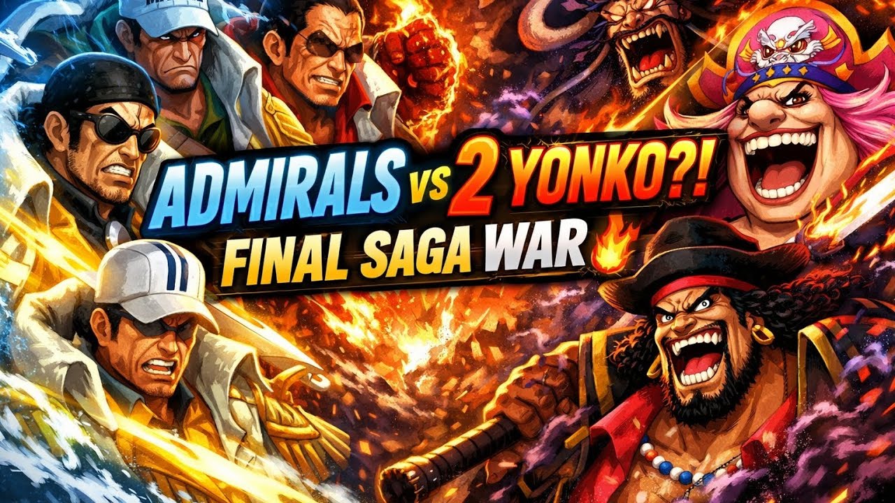 Admirals vs 2 Yonko?! Final Saga WAR 🔥