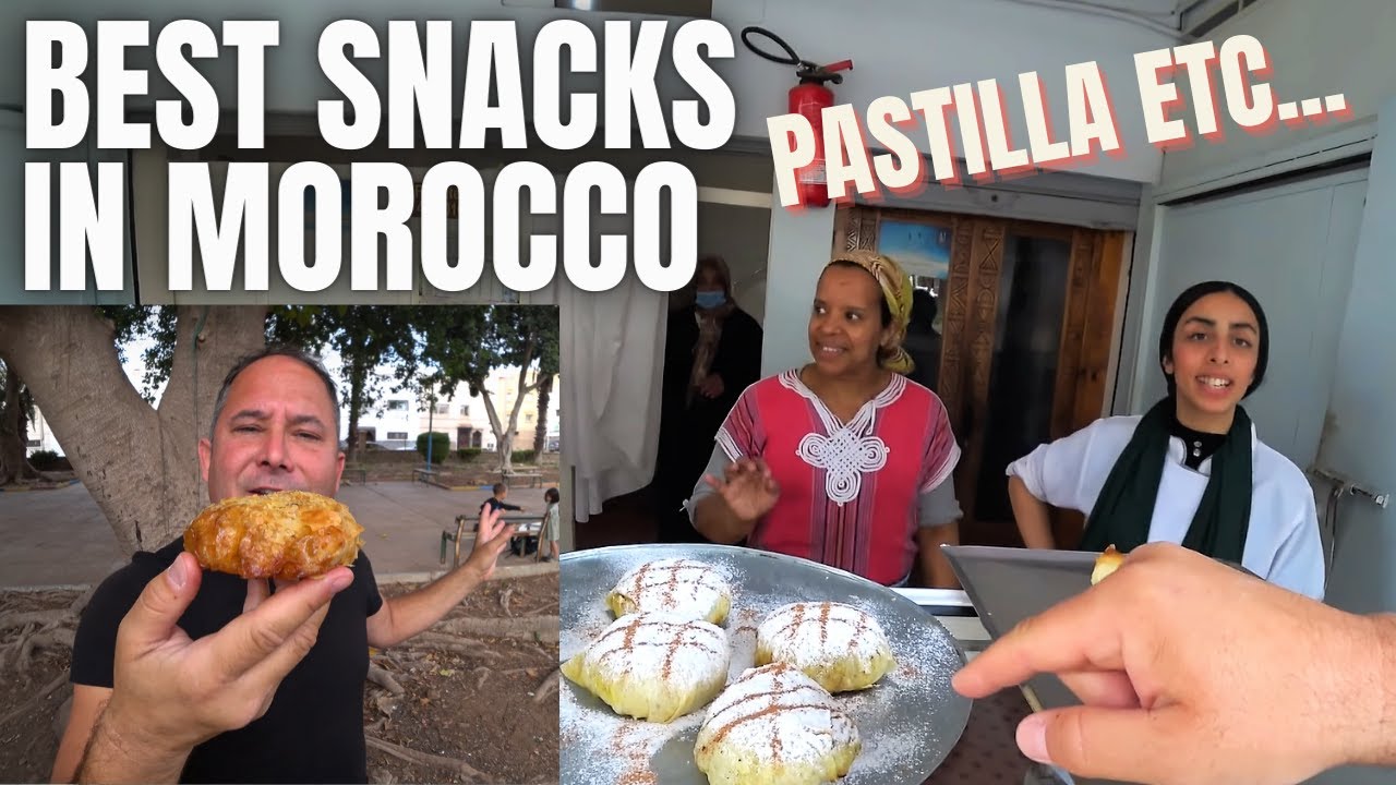 THIS IS THE BEST STREET FOOD IN MOROCCO / FOREIGNER REACTS ON DIFFERENT SNACKS IN AGADIR