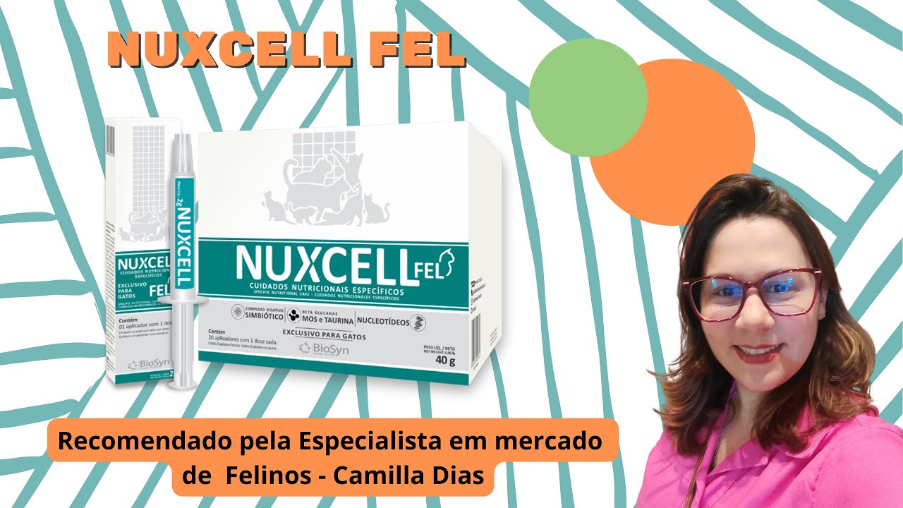 NUXCELL Fel indicado para gatos com Fiv, Felv, Doenças do trato respiratório, estomatite gengivite