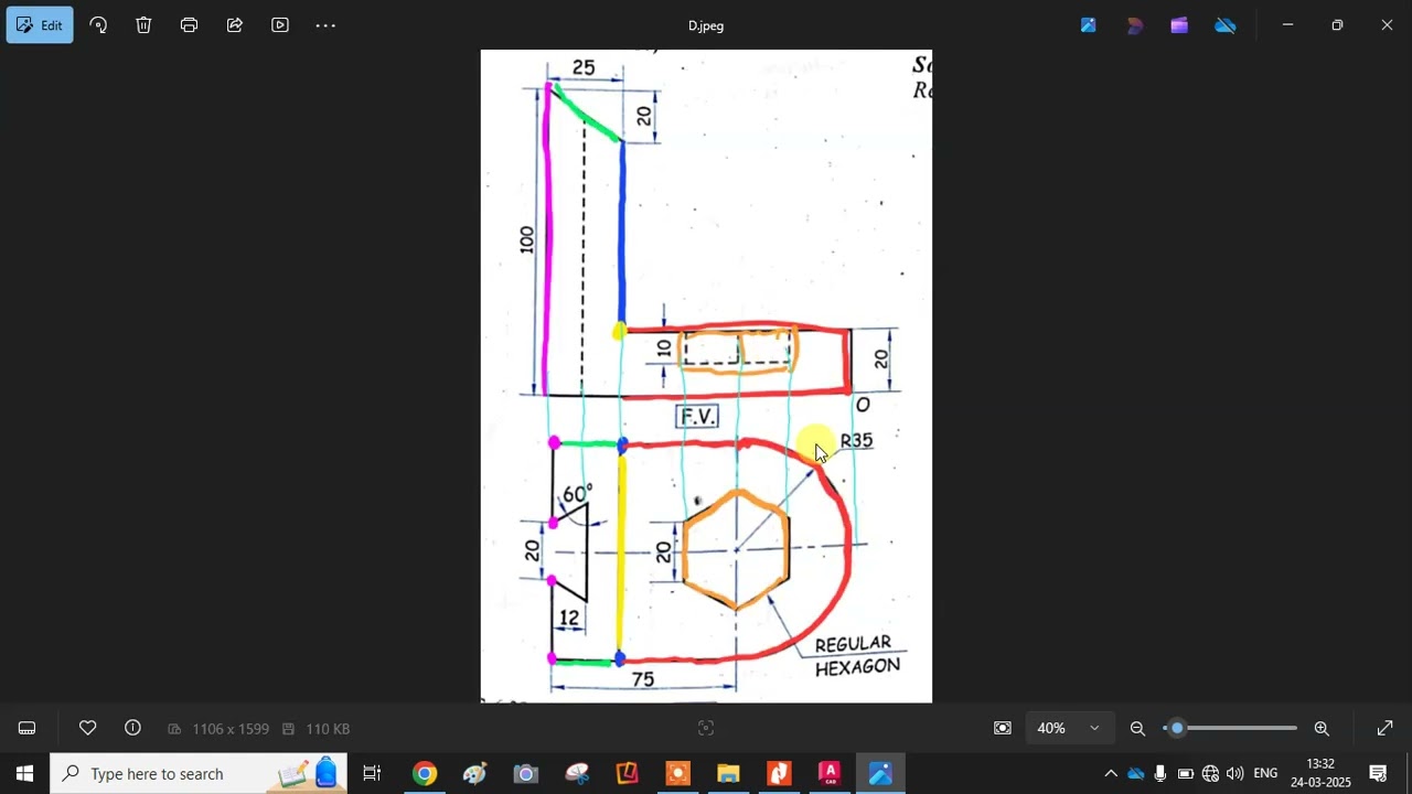 Isometric views practice Q1