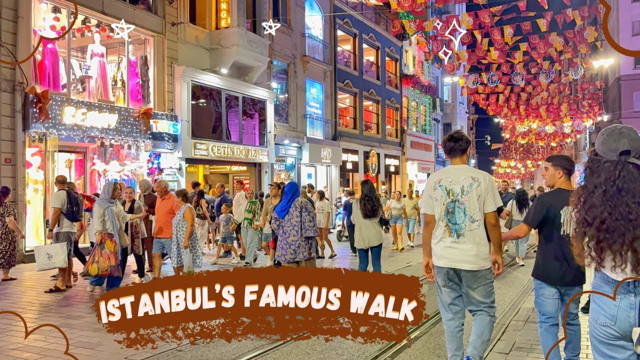 Istanbul’s Most Famous Street Walk 🇹🇷 | Taksim, İstiklal & Galata |July 2025 Turkey yürüyüş 4K