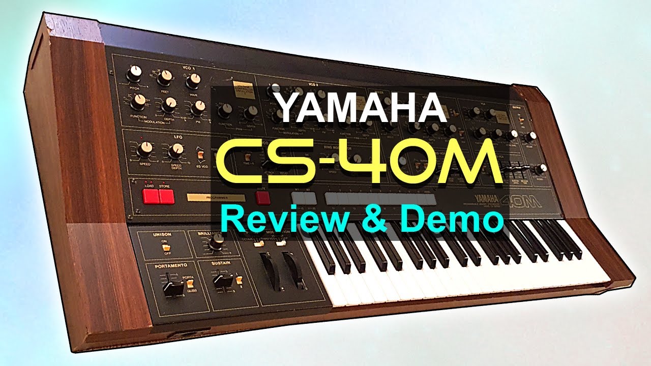 YAMAHA CS-40M - Review, Sounds & Demo | Analog Synthesizer