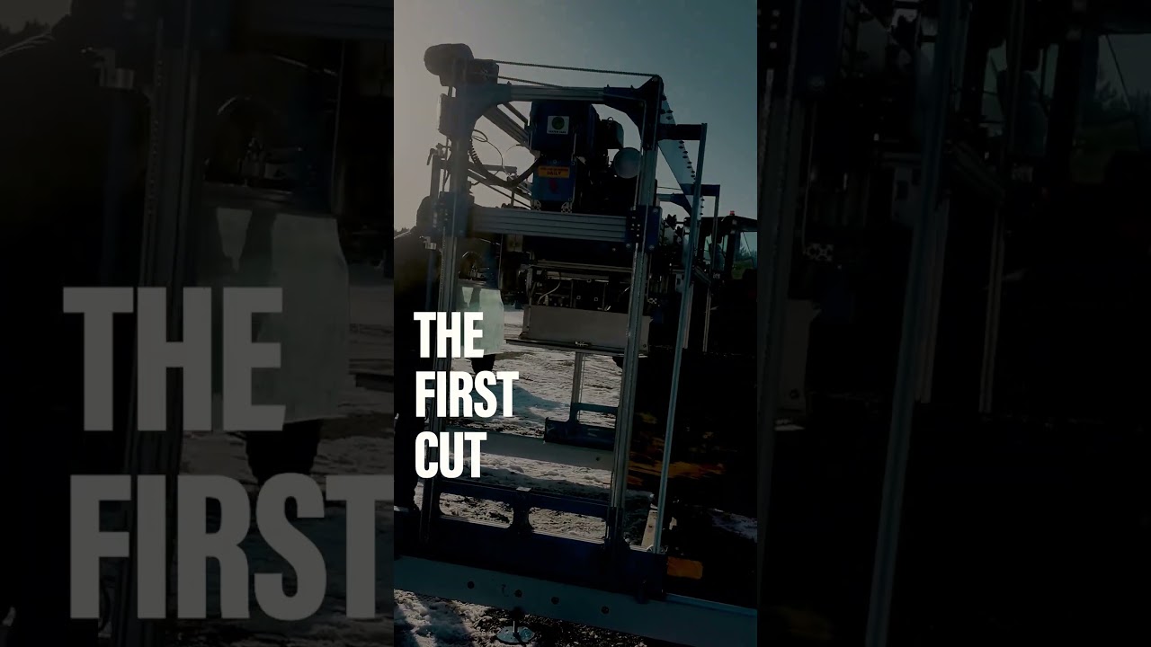 The First Cut #sawmill #lumber #woodworking #wood #PortableSawmill #SawyerLife #SawmillBusiness