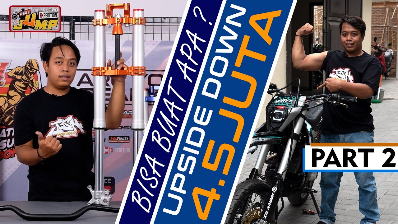 PART 2 REVIEW USD EXPEDITION REAL JUMP DOUBLE ADJUSTER MIRIP USD KTM | UPSIDE DOWN SEGALA MEDAN 2022