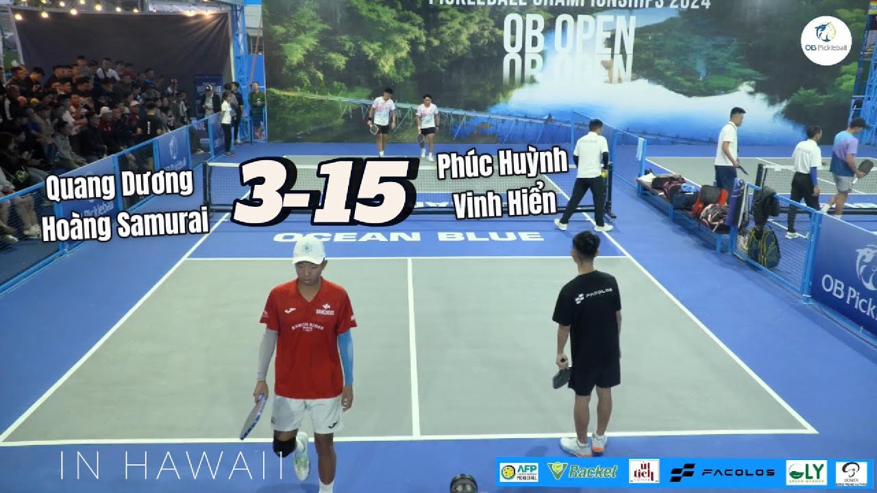 Quang Dương - Hoàng Samurai 3-15 Vinh Hiển - Phúc Huỳnh Nguồn: OB Open Pickleball