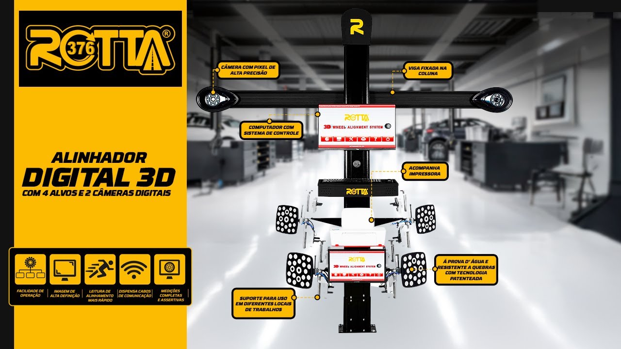 ALINHADOR 3D DIGITAL RTT - 300300 DA ROTTA 376