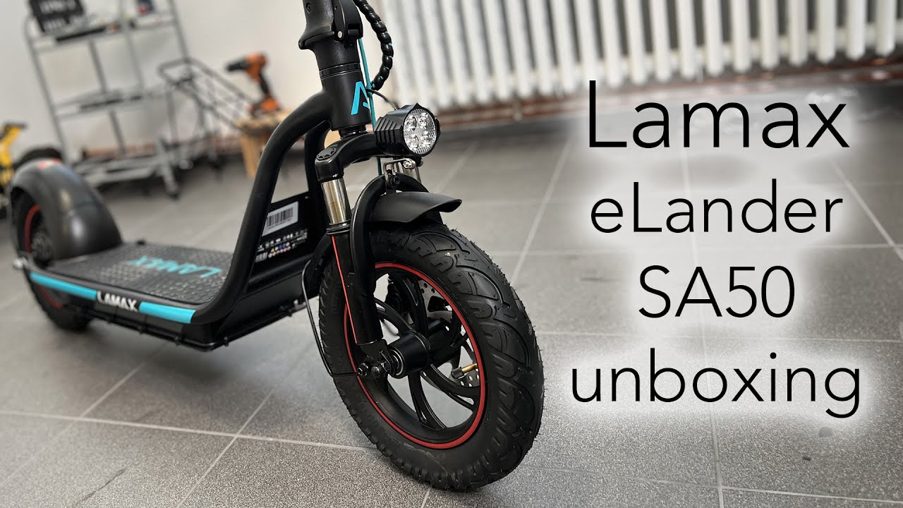 Lamax eLander SA50 - velká kola a super řídítka 👌. Unboxing 📦