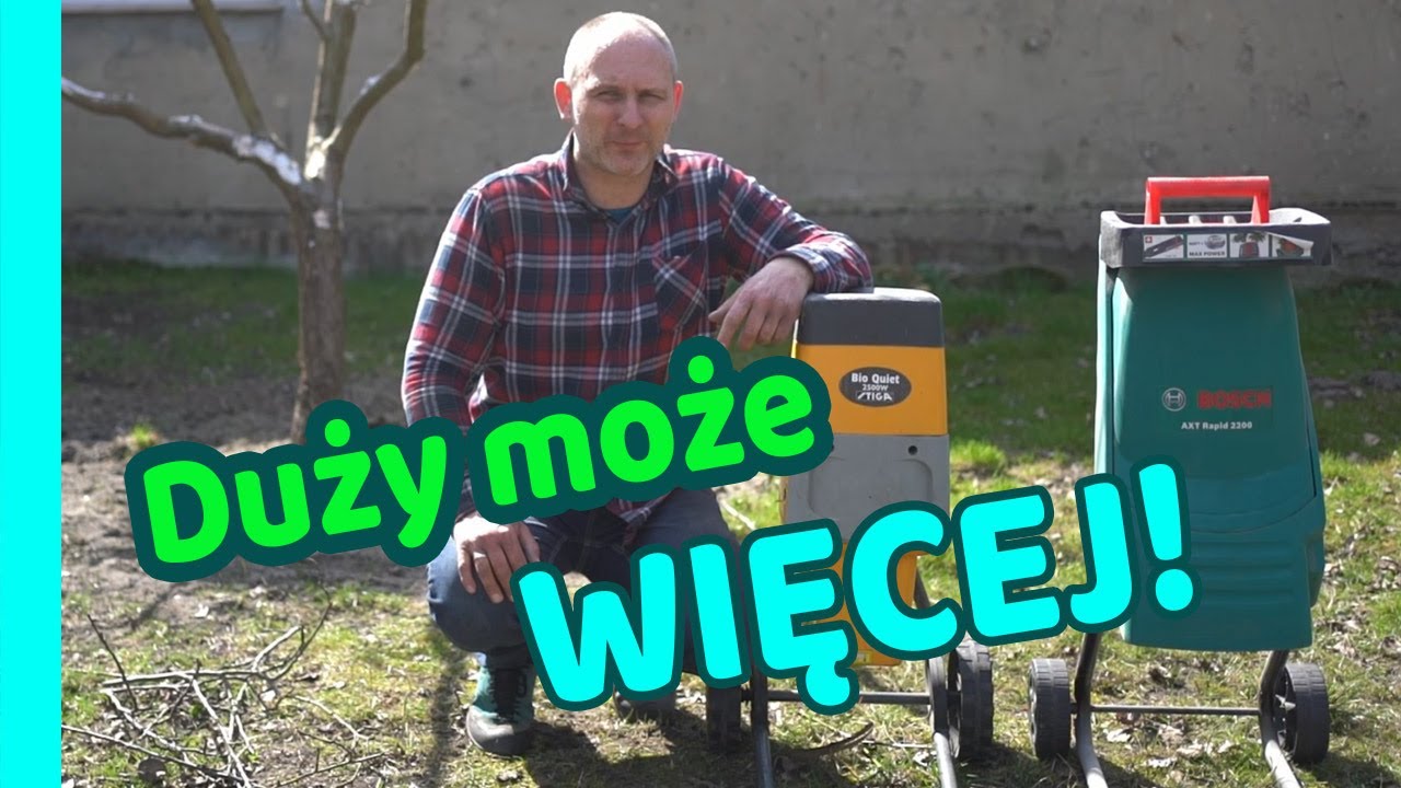 Porównanie trzech rębaków / rozdrabniaczy - amatorskich i profesjonalnego - Ogród