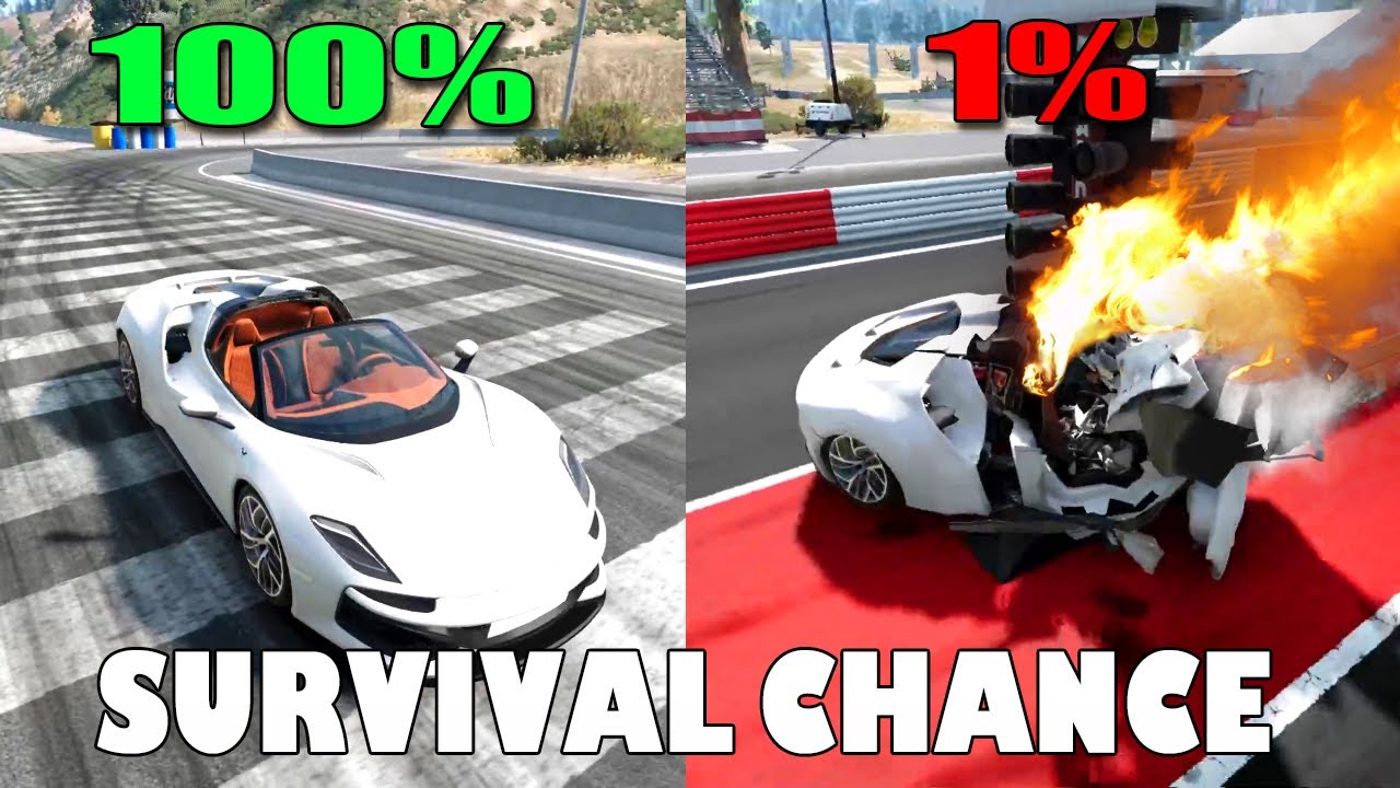 Realistic Survival Chance Crashes #8 | BeamNG.drive