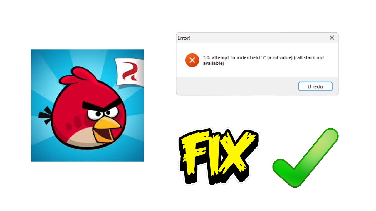 Как исправить ошибку в Angry Birds Classic на ПК