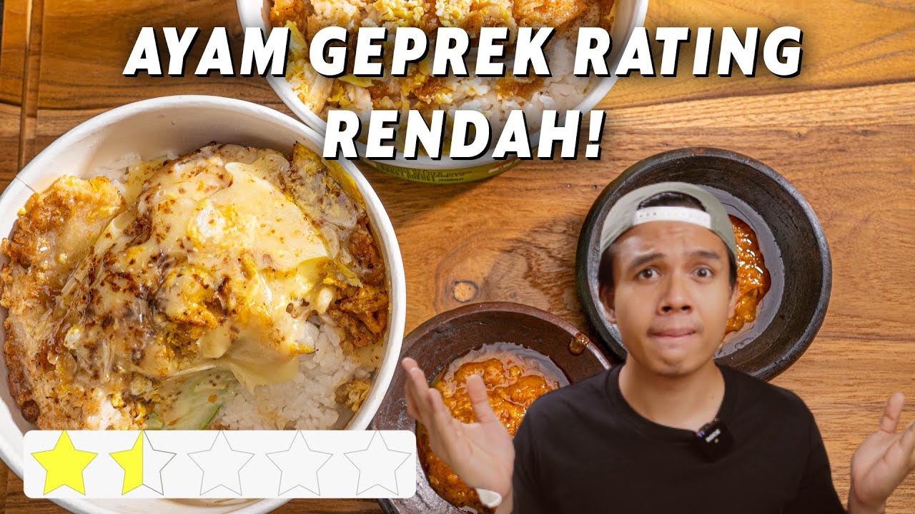 NYOBAIN AYAM GEPREK DENGAN RATING TERENDAH DI DAERAH GUE! SAMBALNYA KAYAK FASTFOOD? - Sad Food Eps.1