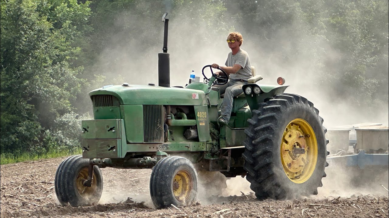 Planting some beans with the 4020