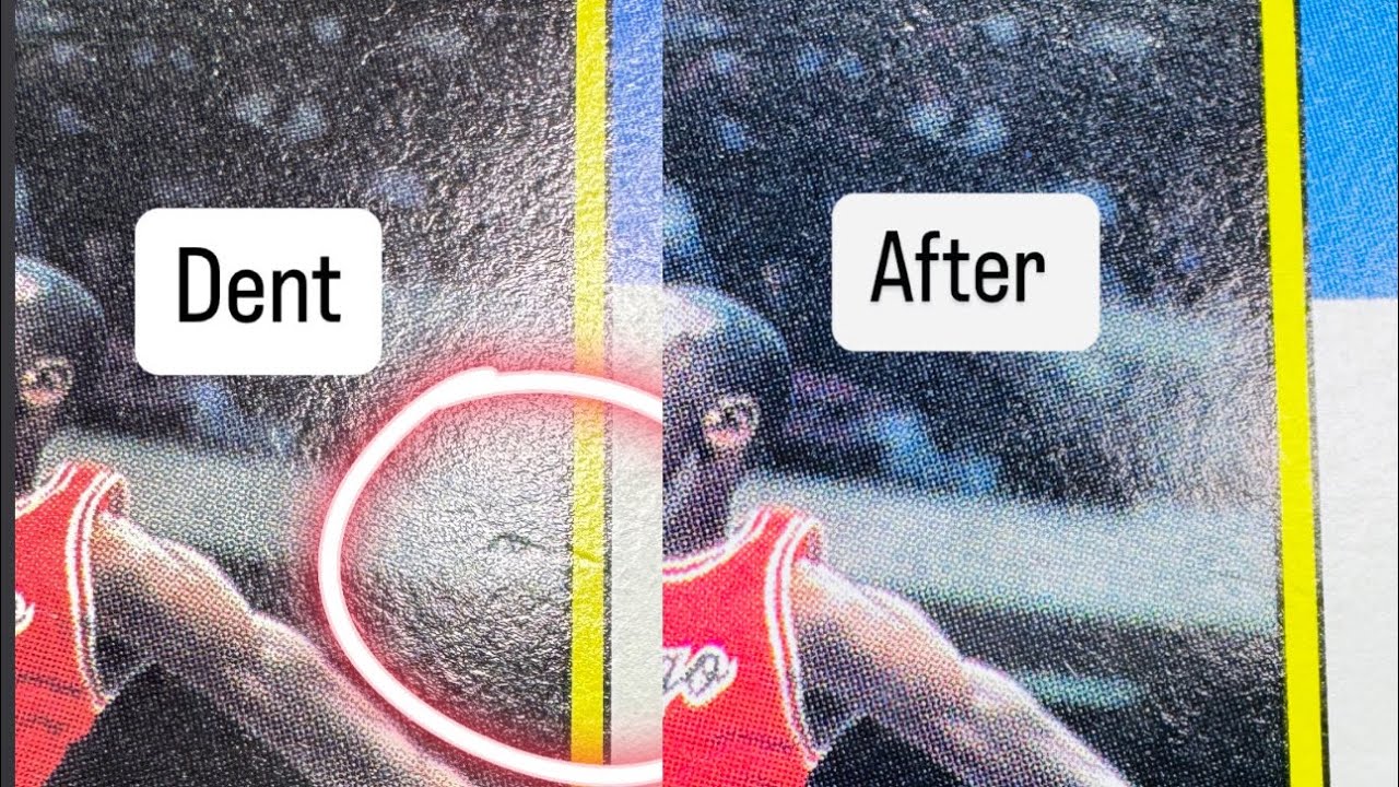 Dent Relief. 1986 Fleer Michael Jordan