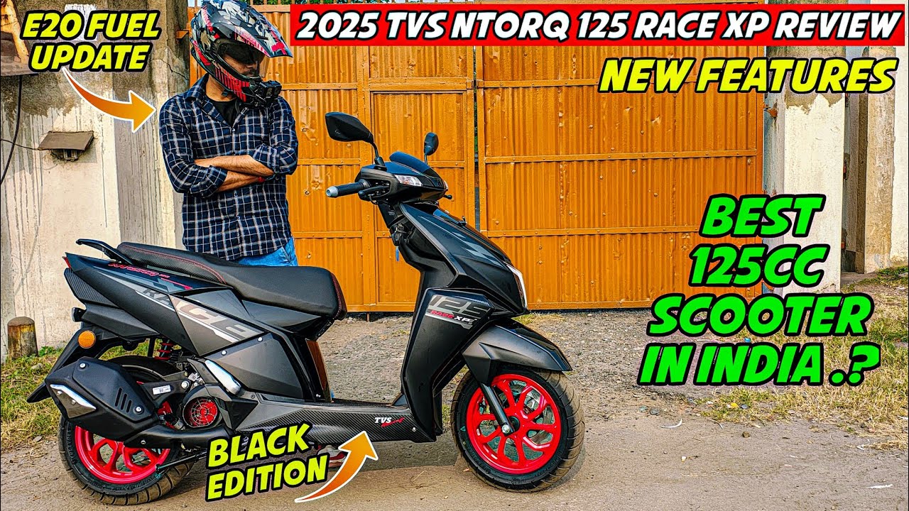 2025 TVS Ntorq 125 Race XP Black Edition Review || Top Speed - Best 125cc Scooter in India 🔥