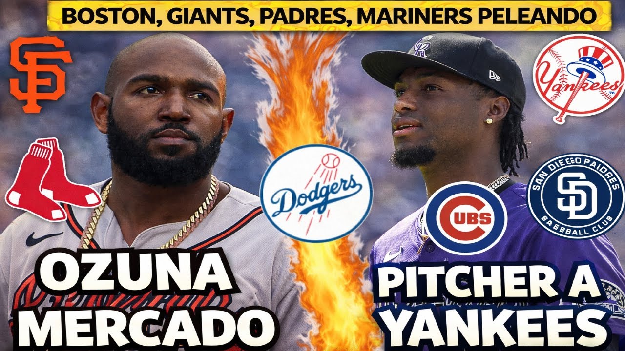 RED SOX, GIANTS, PADRES, MARINERS y YANKEES por ESTRELLA de la NACIONAL, NUEVO TRADE y FIRMAS MLB