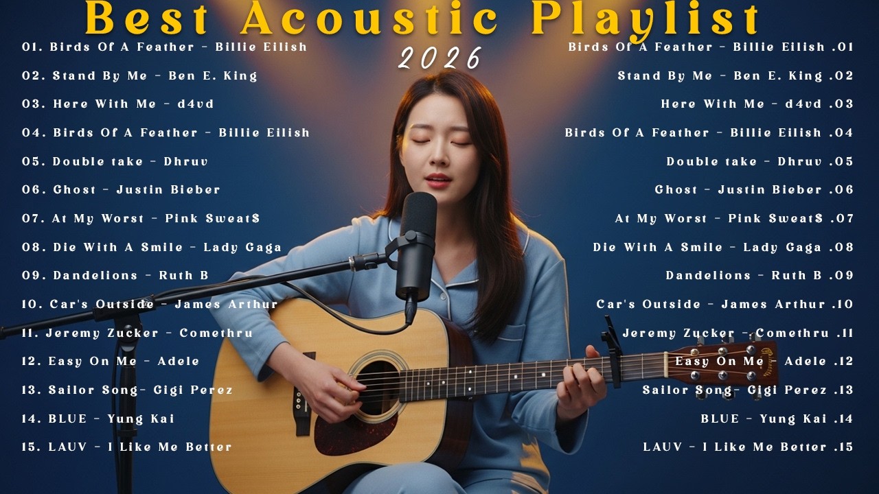 Best Acoustic Playlist 2026 🤍🎶   New English Love Songs That Touch the Heart   Those Eyes, Comethr