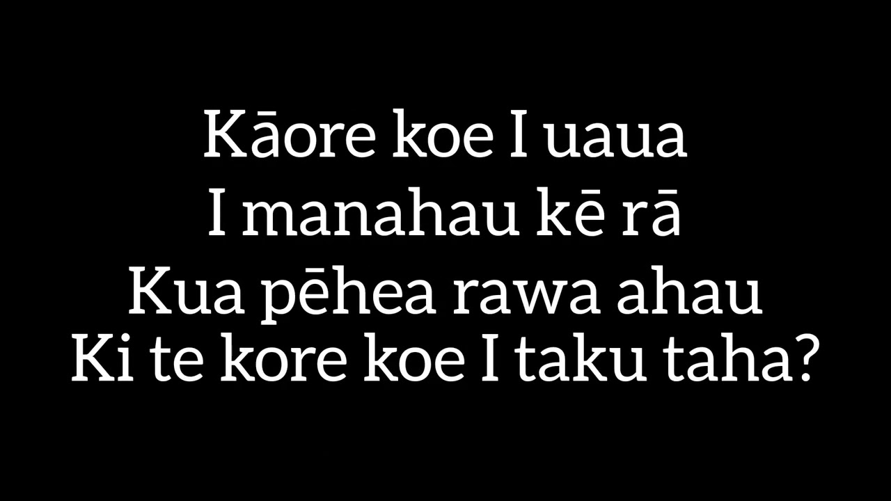 Uru whetu - Taku Raumiri (Lyrics)