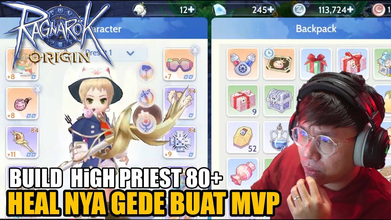 BUILD HIGH PRIEST LV 80+ ! FULL SUPPORT & GRINDING ! RAGNAROK ORIGIN !