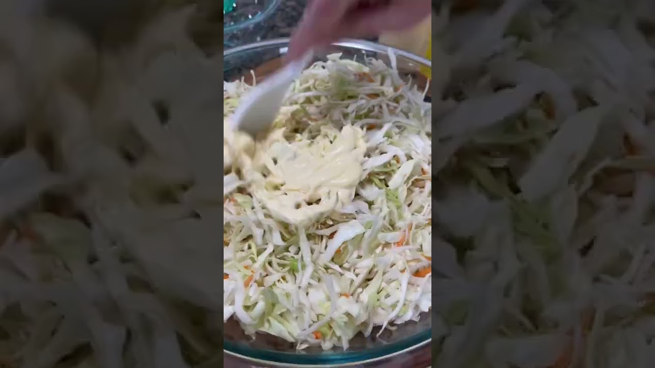 The Easiest Homemade Coleslaw Recipe You Can Make In Less Than 3 Minutes 😱  #homemade
