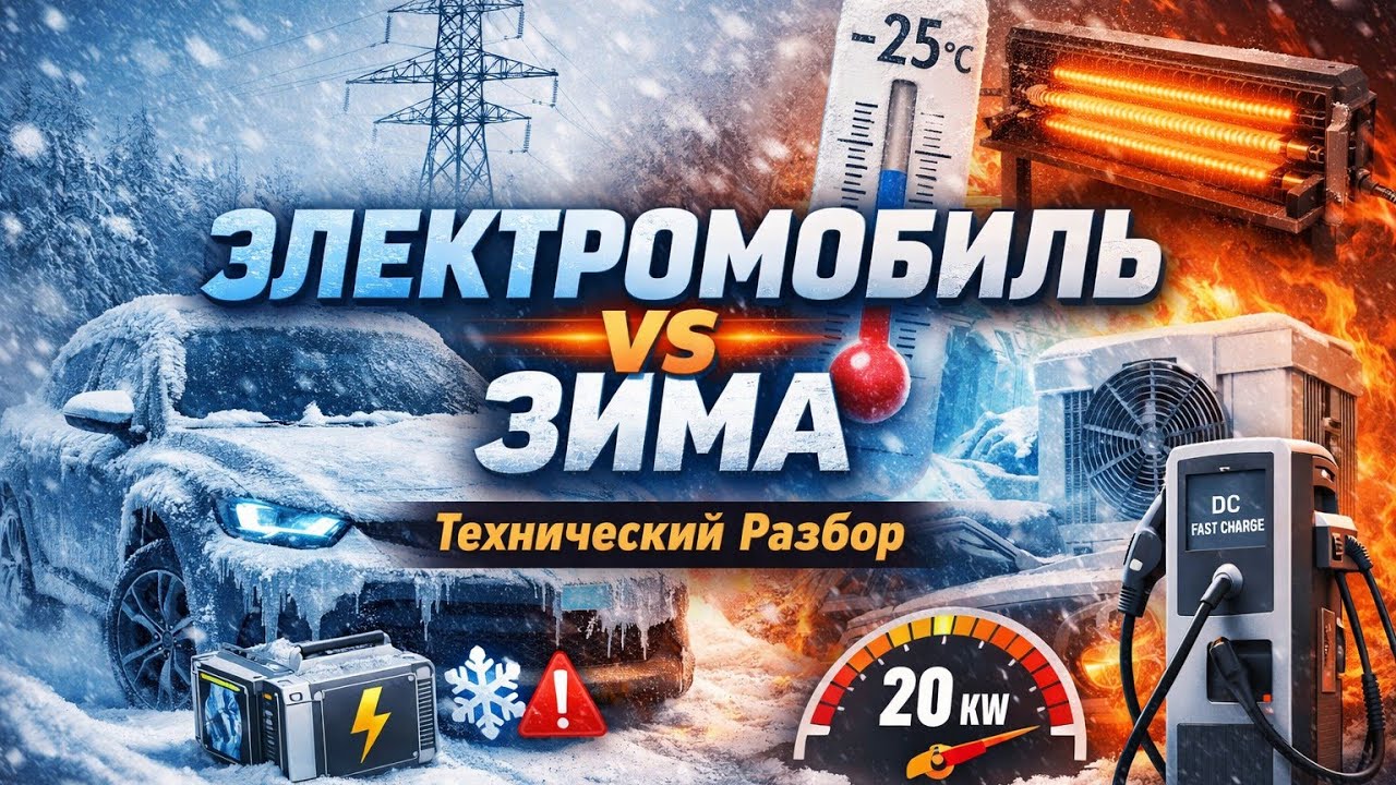 Электромобиль и зима 