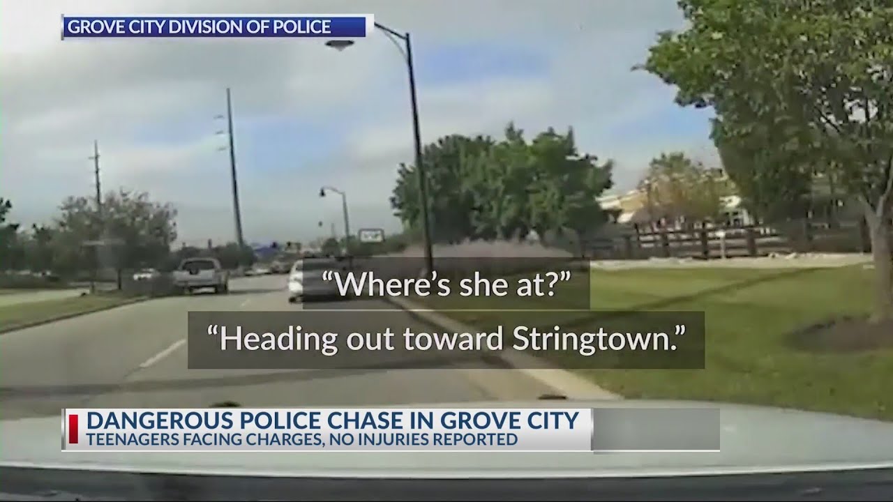 Teen found in creek with 1-year-old after police chase in Grove City