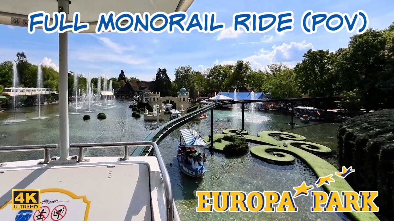 Explore Europa-Park from Above | Full Monorail Tour in Stunning 4K 🚝🎢 #europapark #onride