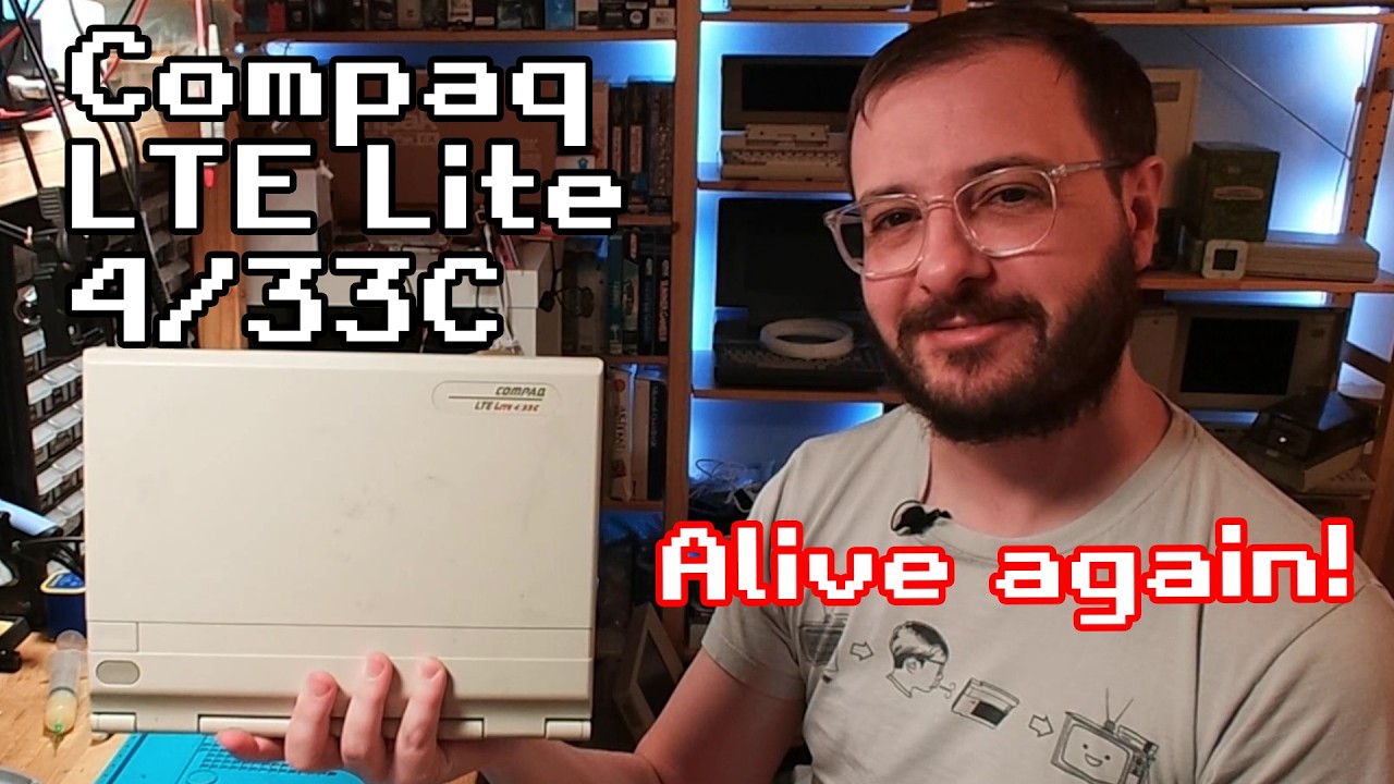 It's always the caps... Compaq LTE Lite 4/33C lives again!
