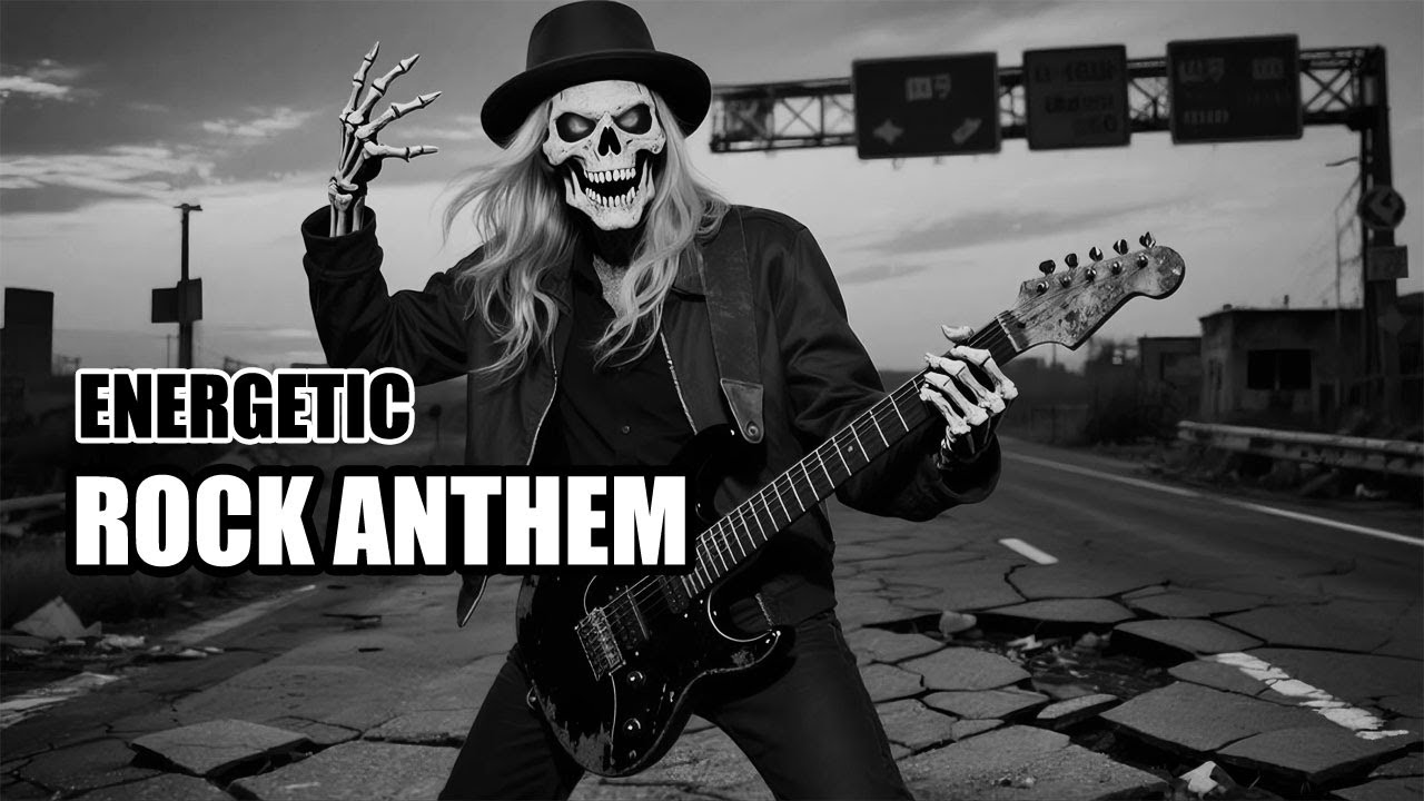 Energetic Rock Anthem - Power Riffs & Relentless Drums | Hard Rock Motivation