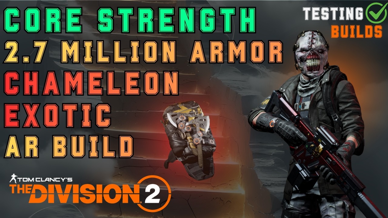 Core Strength & Memento Chameleon Assault Rifle DPS Tank Build with Chill Out - The Division 2