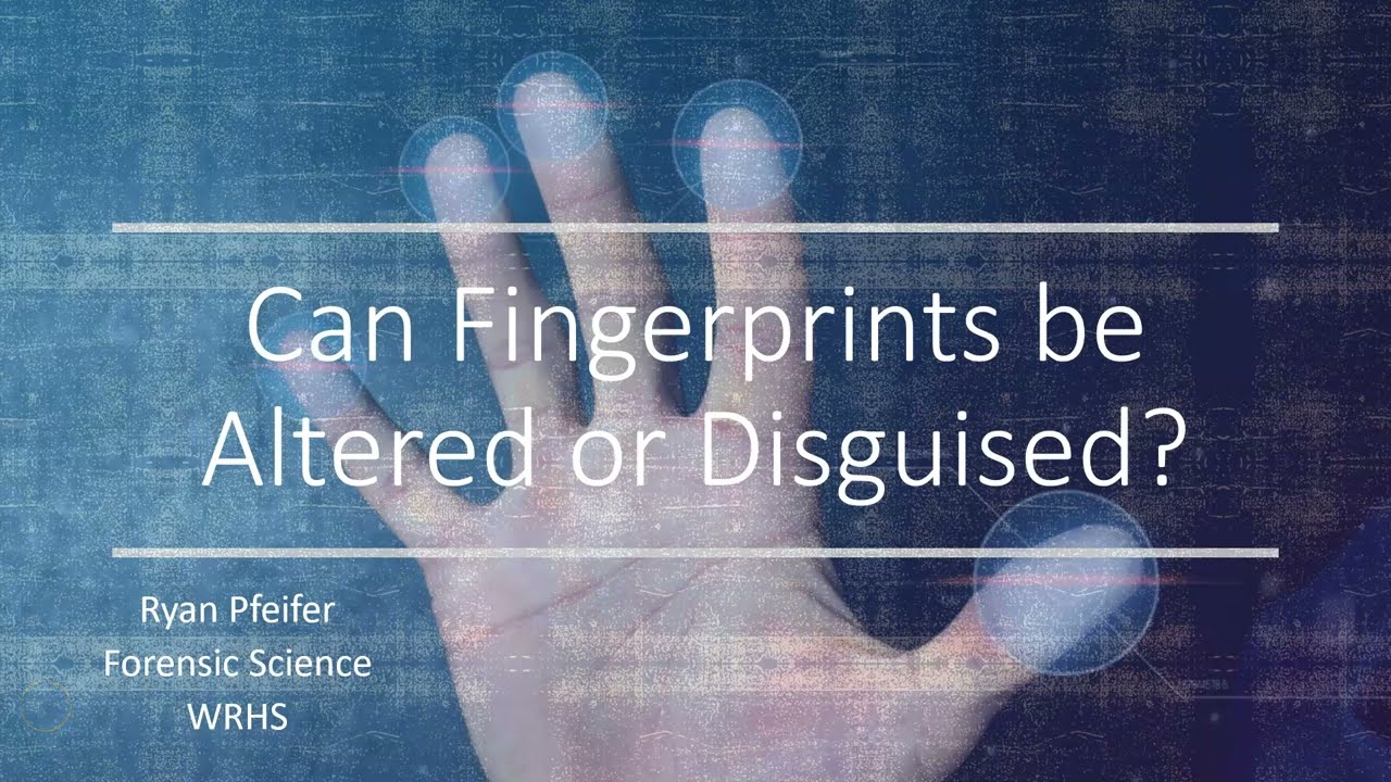 Can Fingerprints be Altered or Disguised?