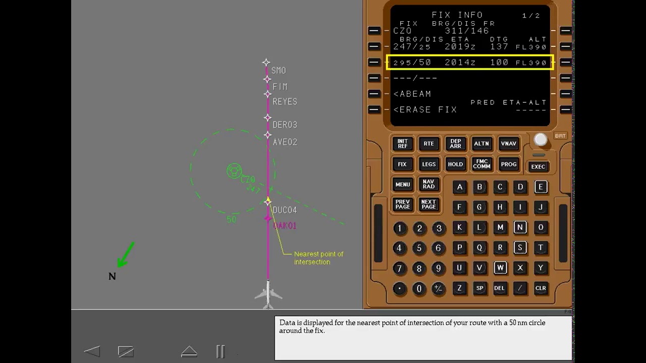 Boeing 777 Cbt #51 Fmc Route Offset And Fix Information