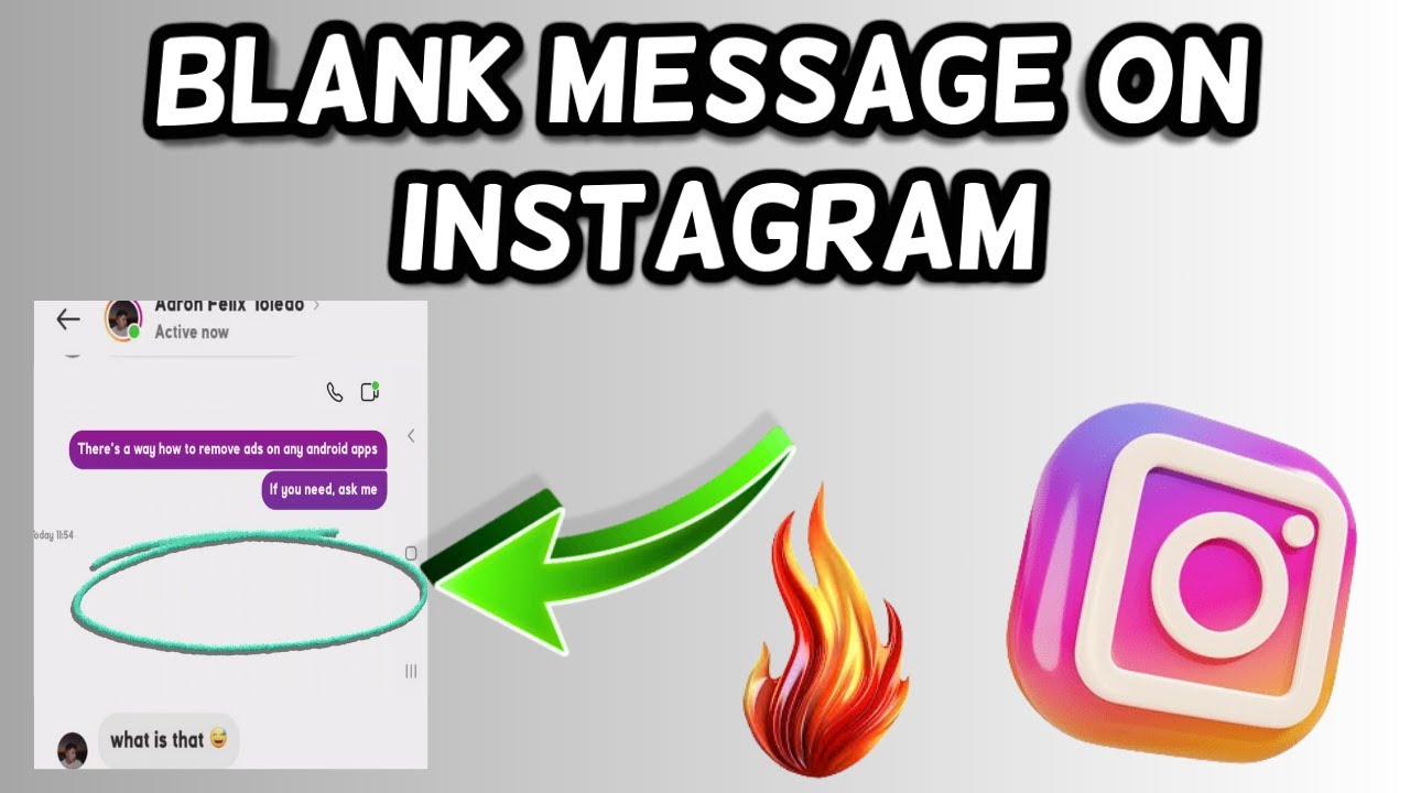 How to send a blank message on Instagram | Instagram Invisible Message trick