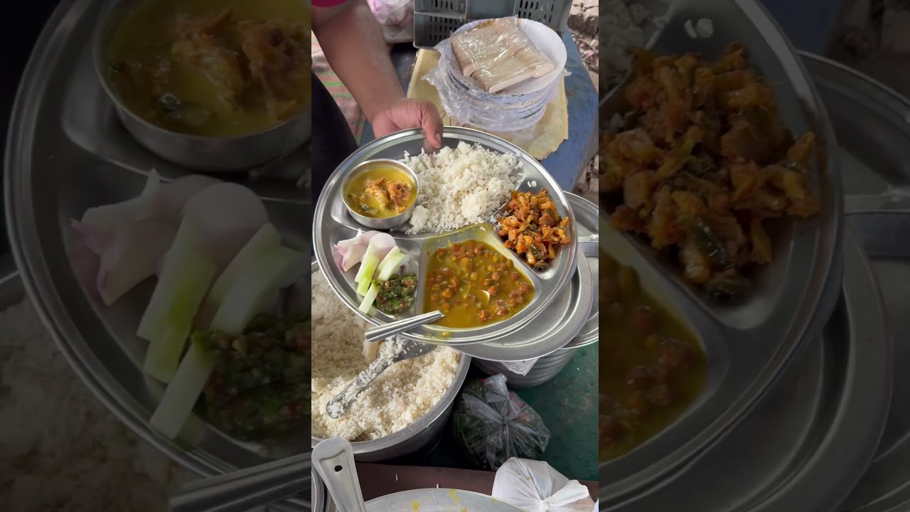 Chandigarh's Viral Thali for Rs 70/- 🤣😱🫣 #youtubeshorts #trending #shorts #streetfood
