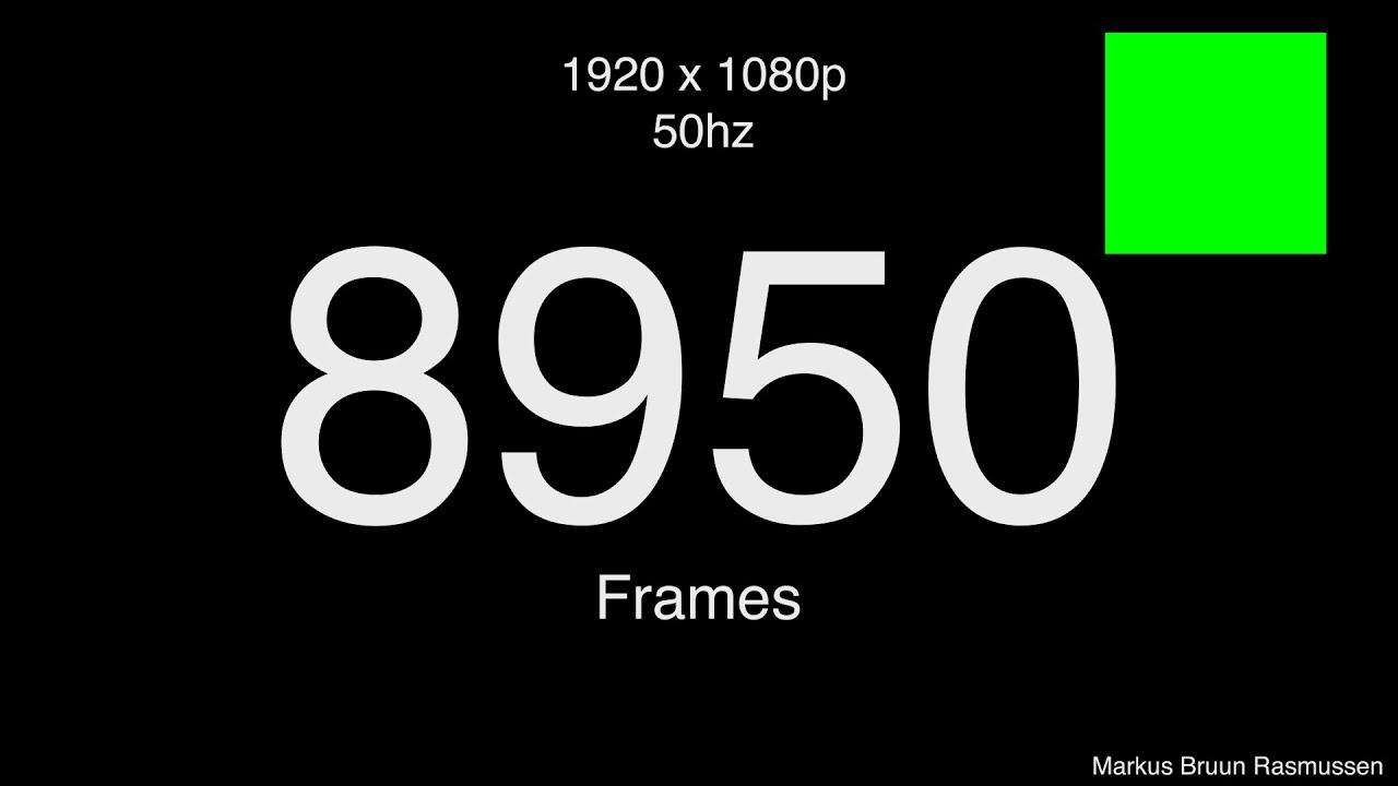 Frame Sync Video Counter 1080p 50Hz / 50fps refresh rate free download